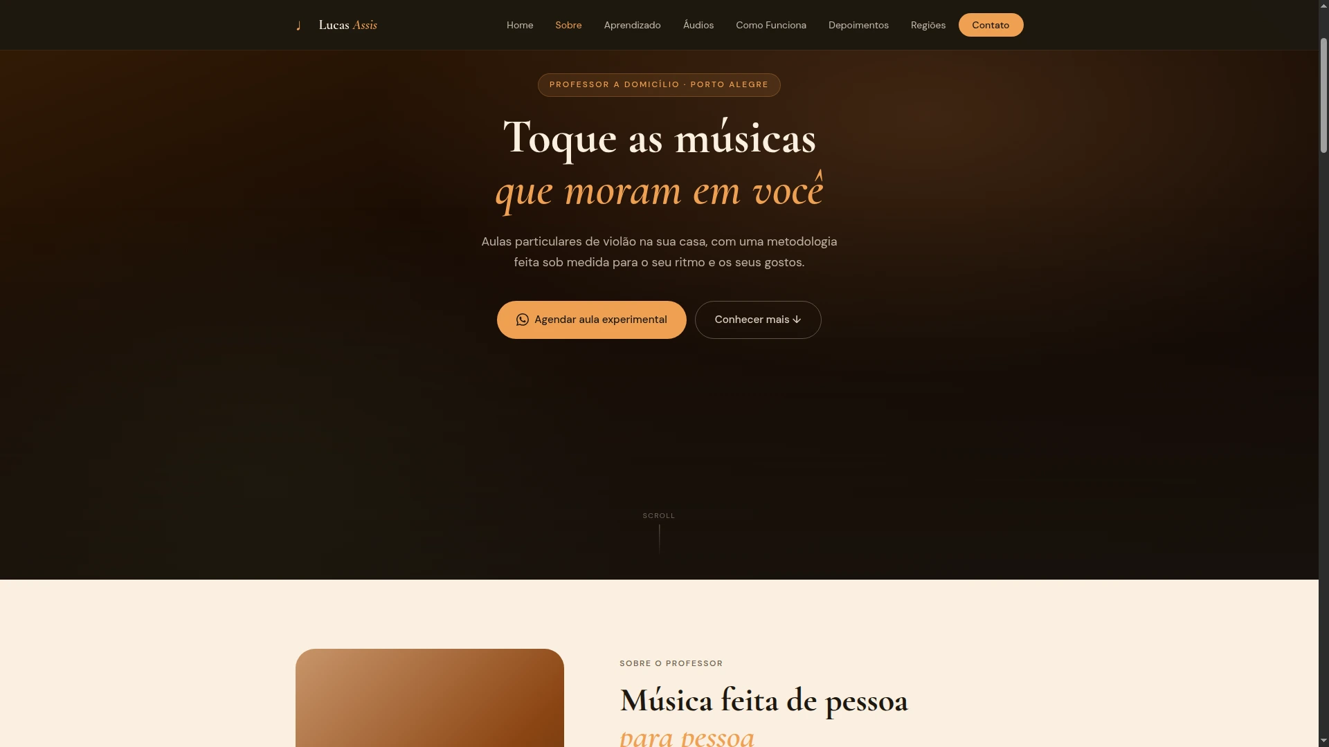 Projeto: Professor de Violão em Porto Alegre